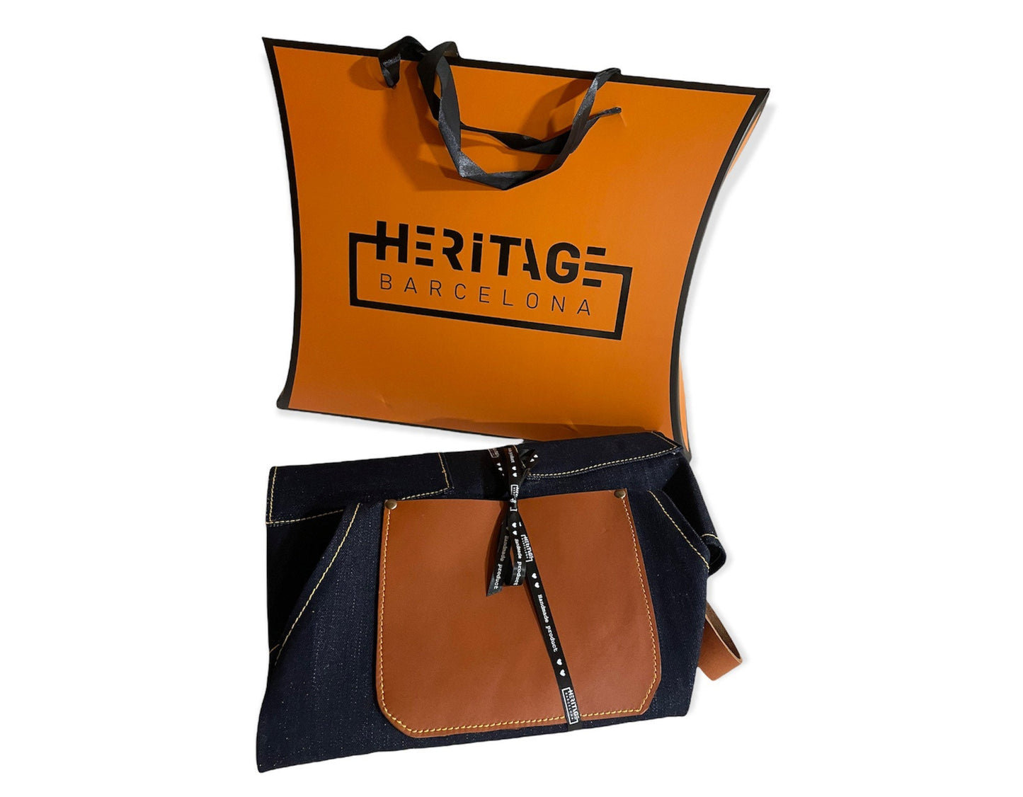 Handmade Selvedge Denim & Leather Apron - Personalized