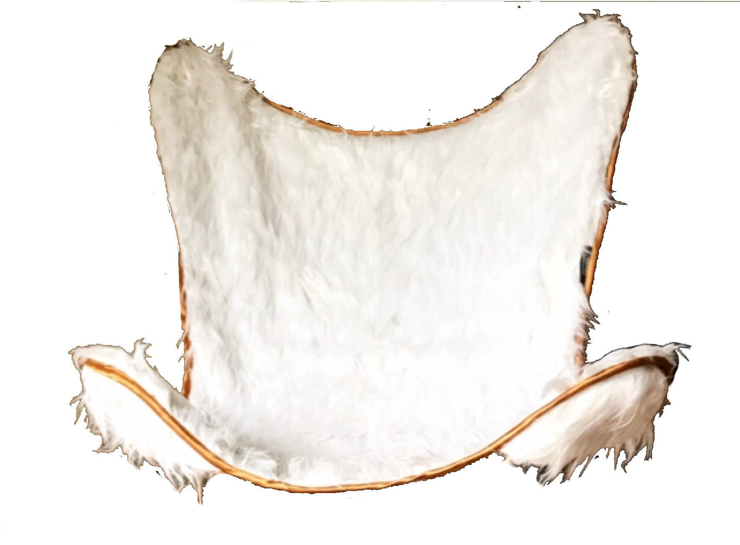 Handmade Butterfly Chair Cover – Faux Fur Fabric Slipcover